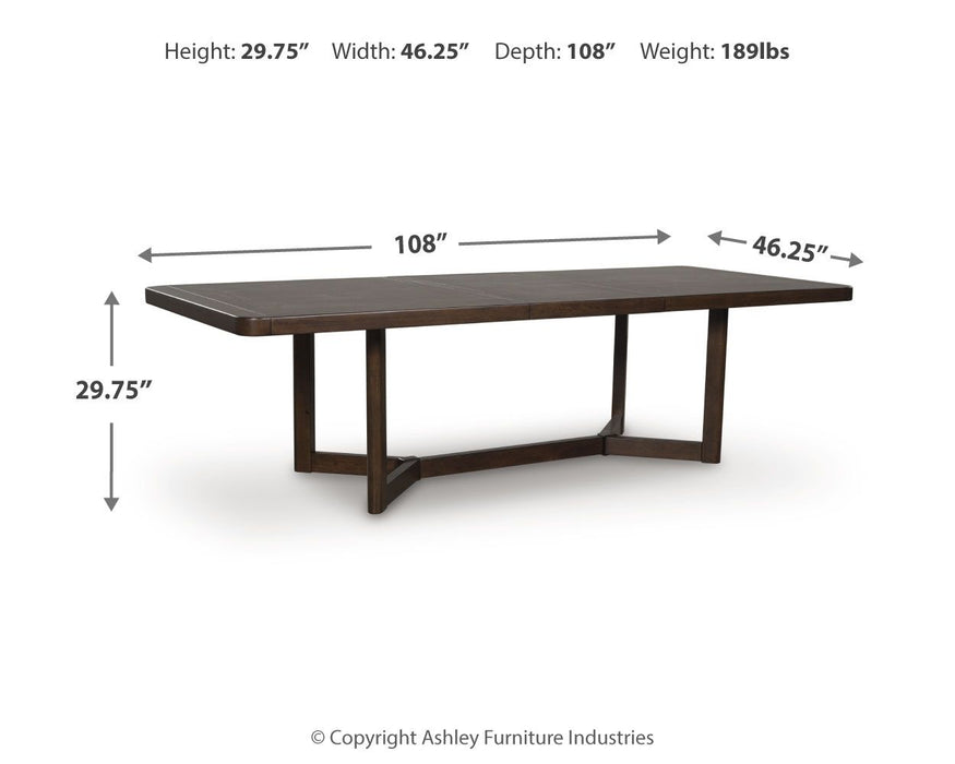 Dilenno - Dark Brown - Rectangular Dining Room Extension Table