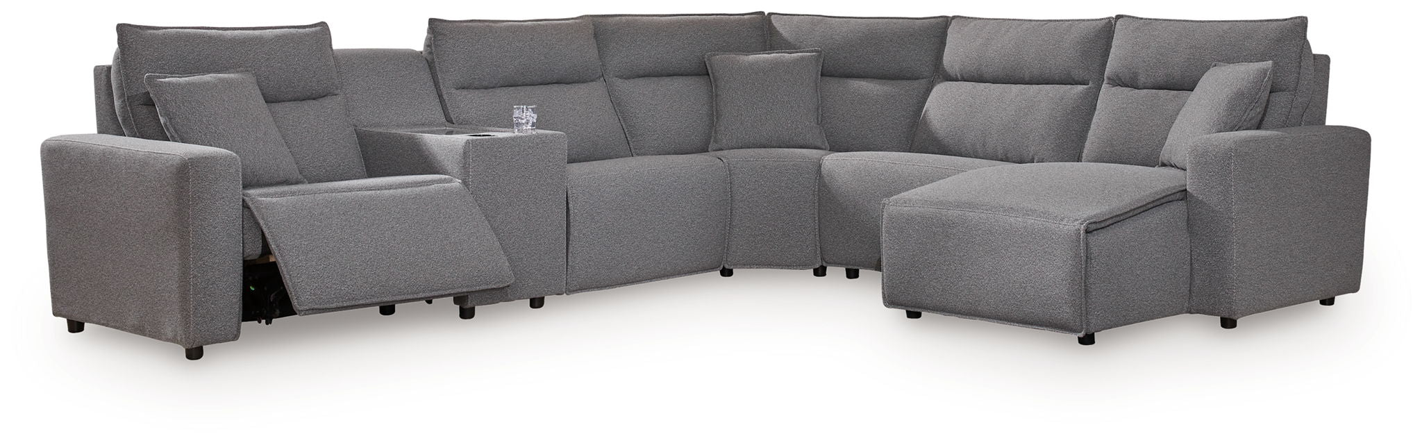 ModMax II - Salt And Pepper - Reclining Sectional