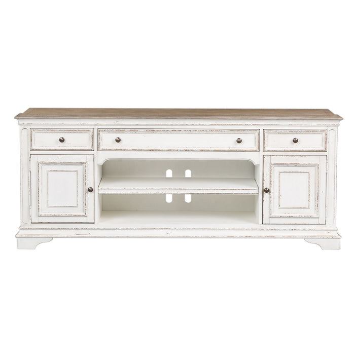 Magnolia Manor - Entertainment TV Stand - Antique White