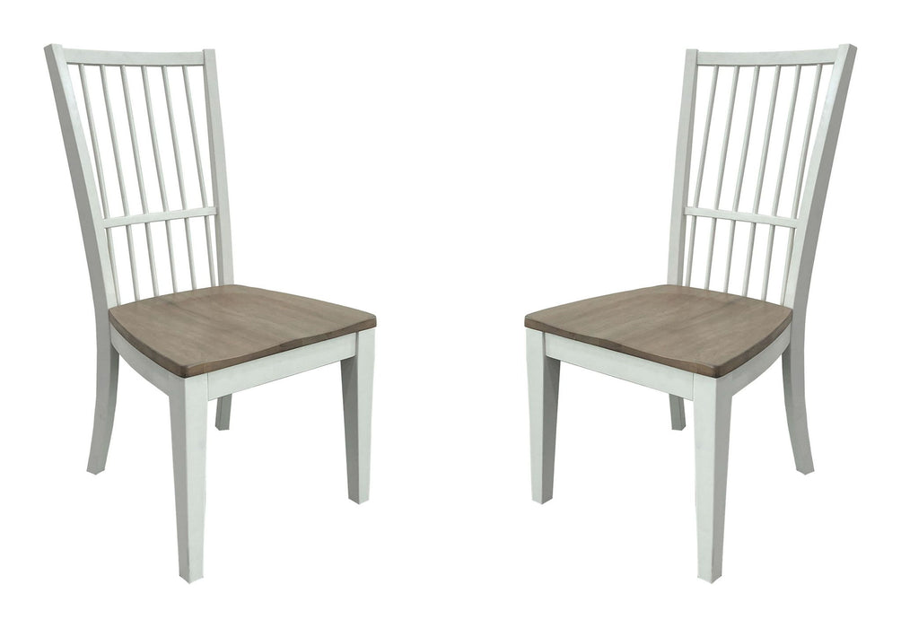 Americana Modern Dining - Spindle Back Dining Chair (Set of 2) - Cotton White