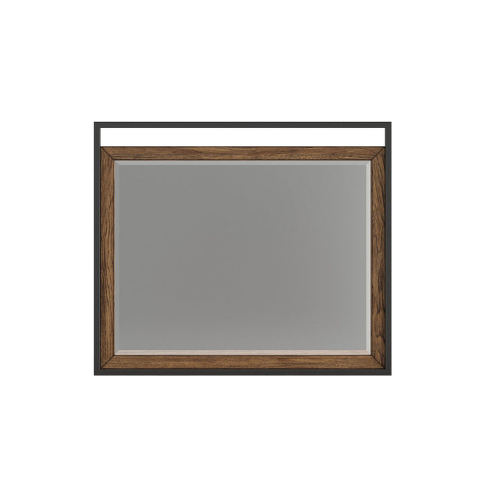 Hendrick - Mirror With Metal Frame - Sepia Brown