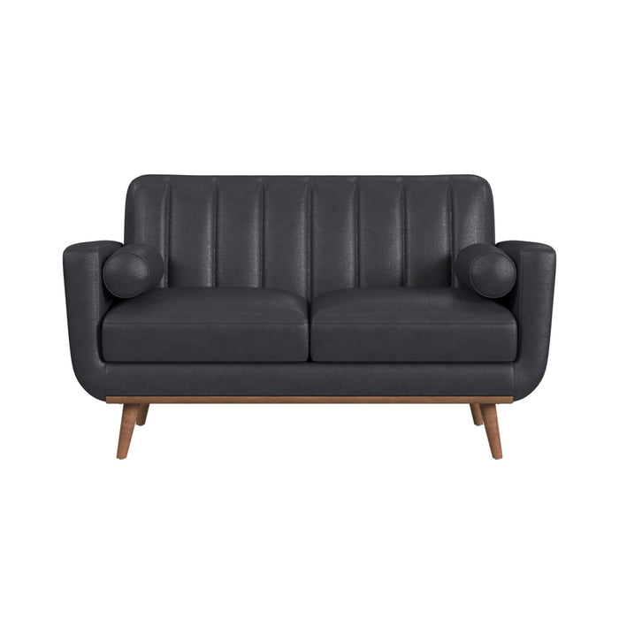 Horizon - Loveseat With Wood Front 2 Pillows
