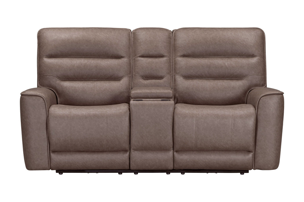 Lawson - Power Zero Gravity Tilt Console Loveseat P2 - Sydney Brunette
