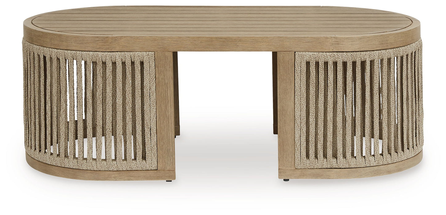 Serena Shores - Beige - Rectangular Cocktail Table