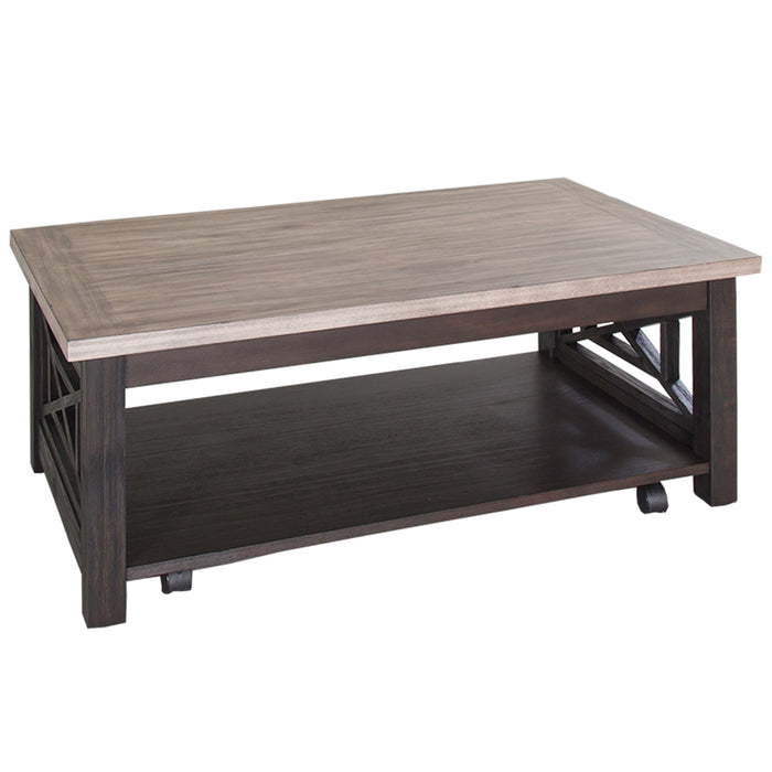Heatherbrook - Cocktail Table - Charcoal & Ash