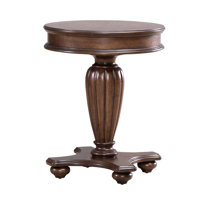 Allington - Round End Table - Brown