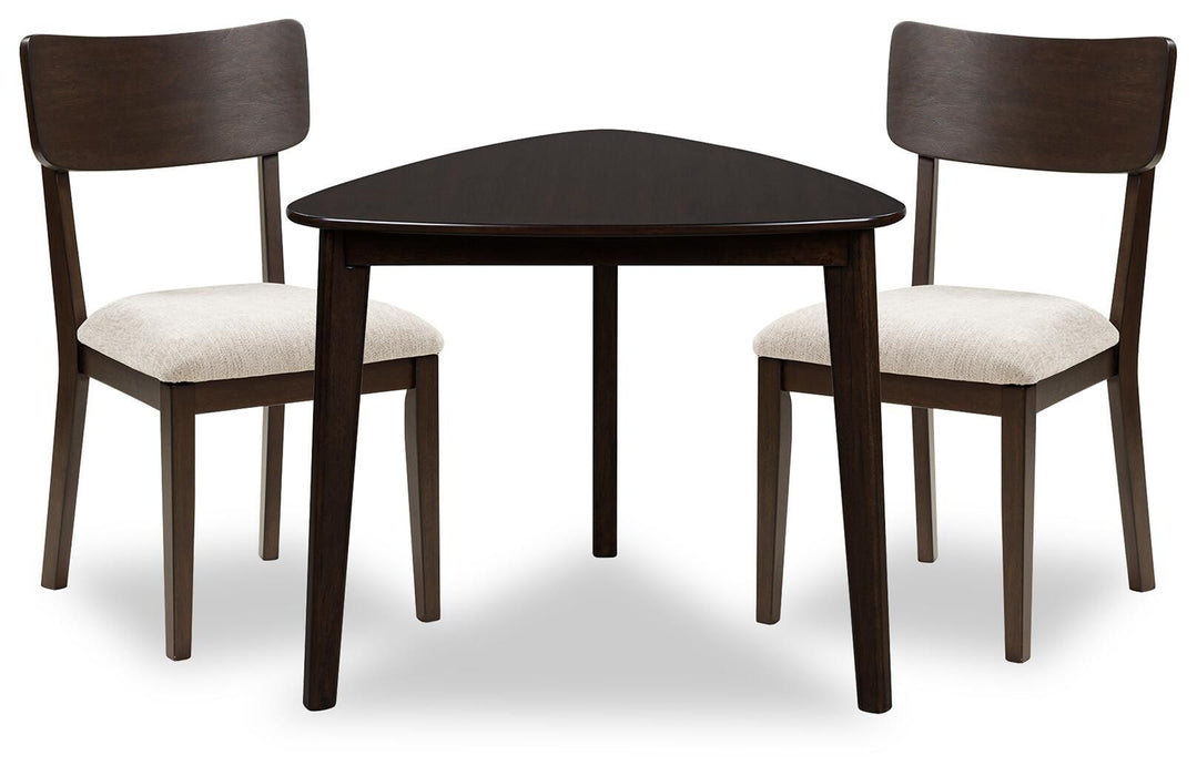 Shorbyn - 3 Pc. - Dining Table And 2 Chairs - Merlot
