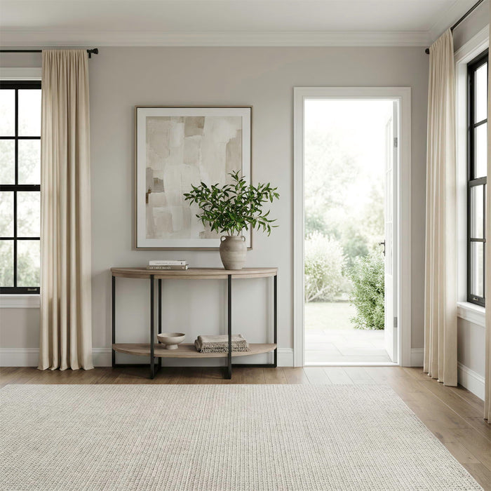Paran Place - Demilune Sofa Table - Natural