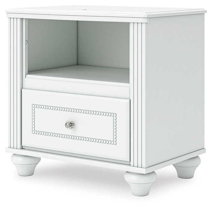 Kozlani - One Drawer Night Stand - White