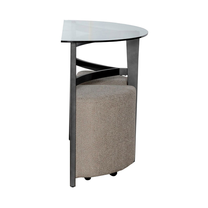 Capri - 3 Piece Table Set - Brown