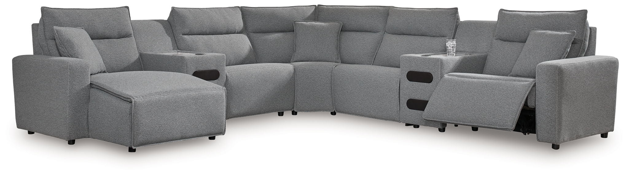 Modmax II - Reclining Sectional - Salt And Pepper