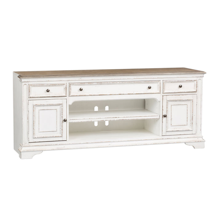 Magnolia Manor - Entertainment TV Stand - Antique White