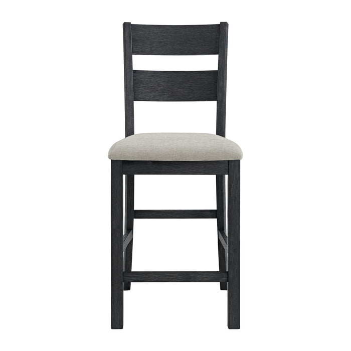 Garcia - 5 Piece Counter Set With Table And 4 Chairs - Black