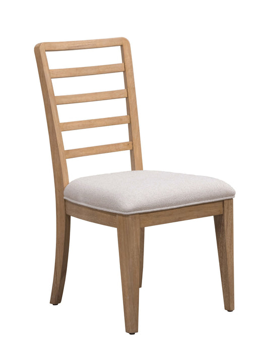 Escape - Ladder Back Dining Chair (Set of 2) - Glazed Natural Oak Mirage Mist