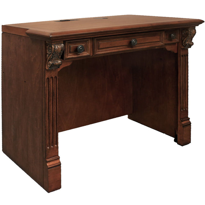 Huntington - Library Desk - Antique Vintage Pecan