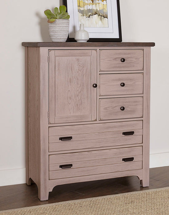 Bungalow - Armoire - Dover Gray Two Tone
