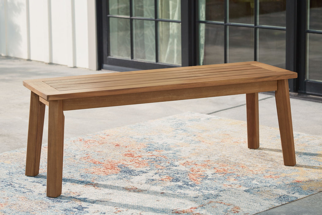 Janiyah - Bench - Light Brown