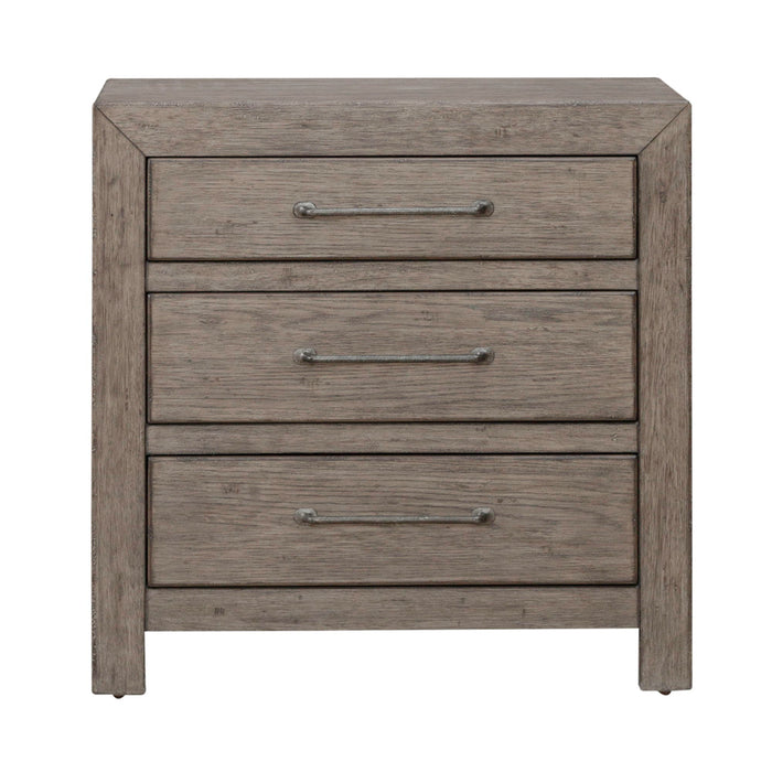 Skyview Lodge - Nightstand With Charging Station - Light Brown
