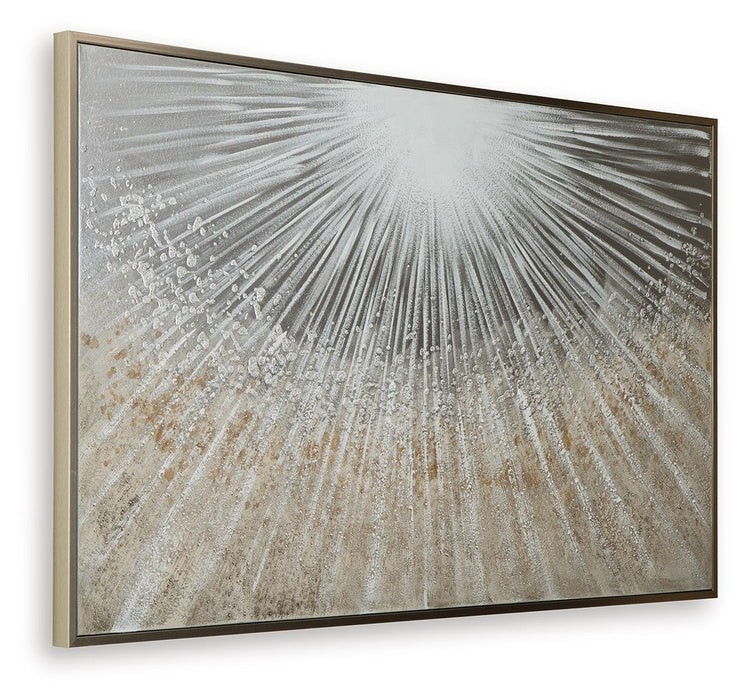 Waldard - Gray / Taupe / White - Wall Art