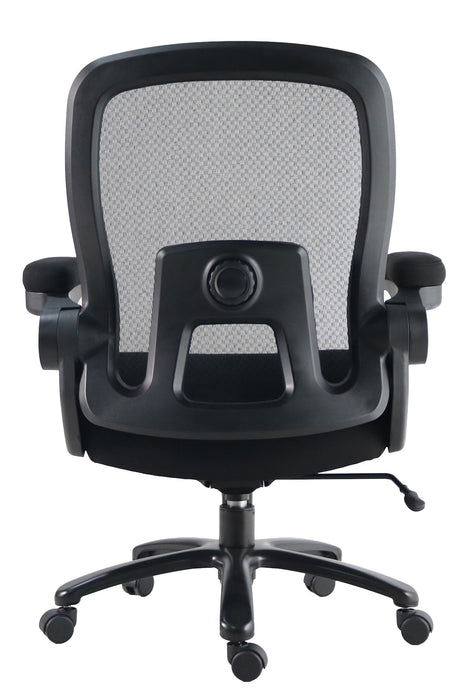 Dc - Mesh Desk Chair Big Man 500 Lb Lumbar - Black