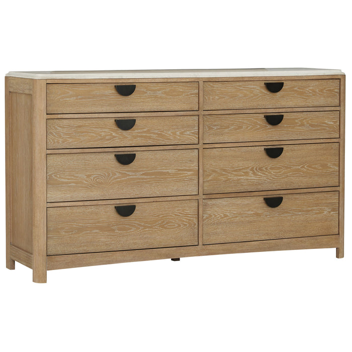 Escape - Bedroom 8 Drawer Dresser - Glazed Natural Oak