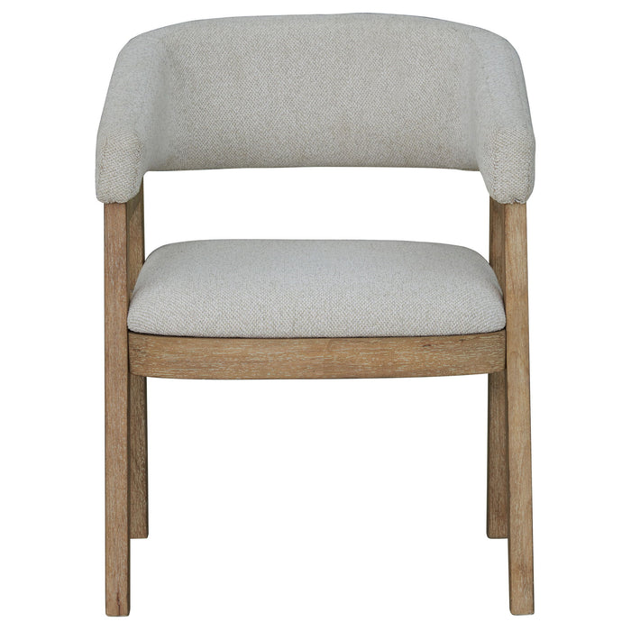 Escape - Barrel Dining Chair (Set of 2) - Glazed Natural Oak Mirage Mist