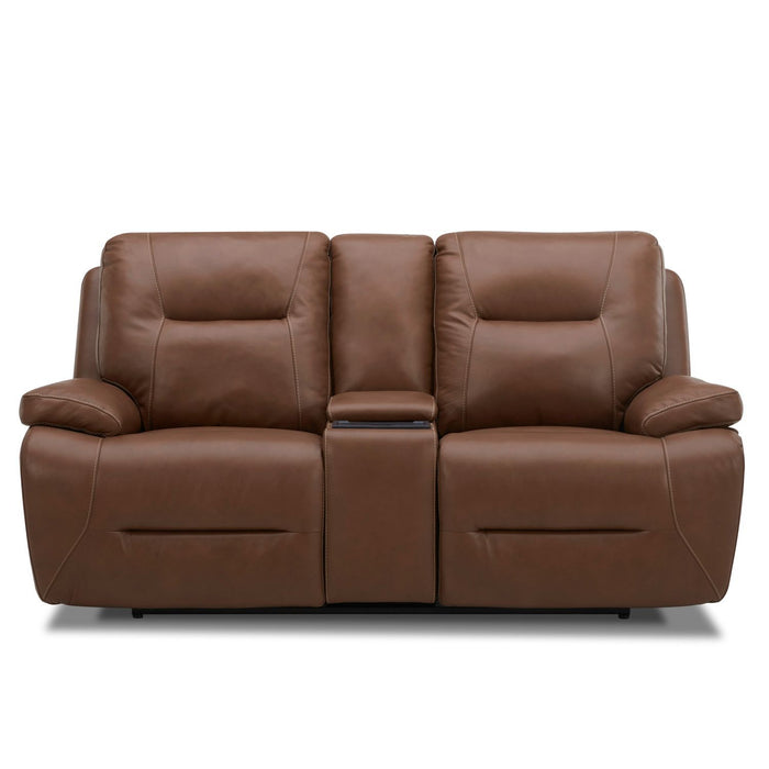 Cameron - Loveseat With Console P3 & ZG - Saddle