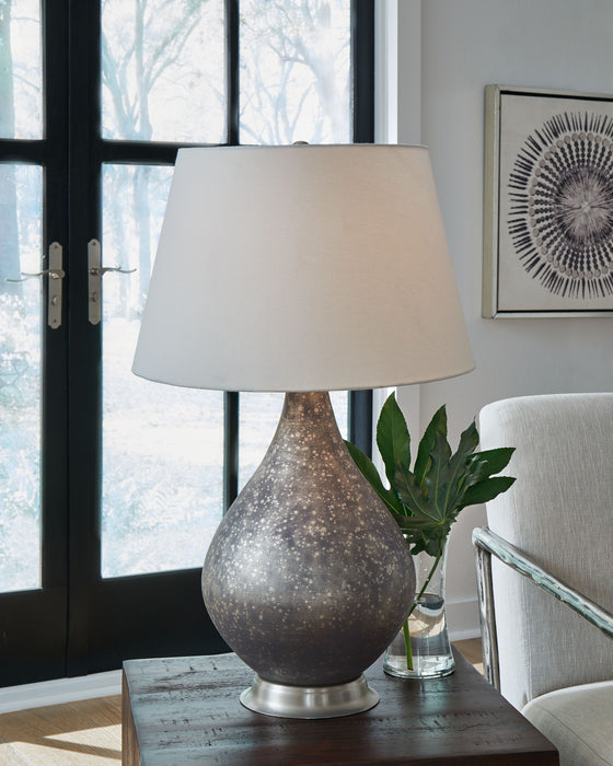 Bluacy - Antique Gray - Glass Table Lamp