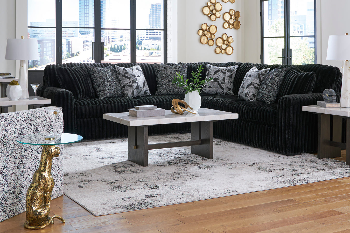 Sectional for sale in chattanooga tn midnight madness onyx 98103
