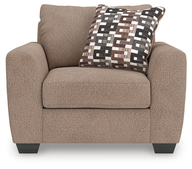 Triston-Peaks - Suede - Chair And A Half