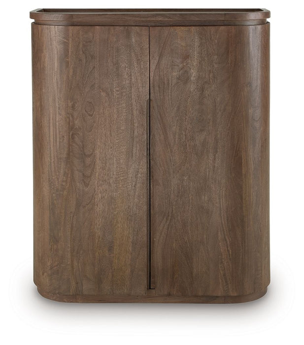 Landermont - Medium Brown - Bar Cabinet