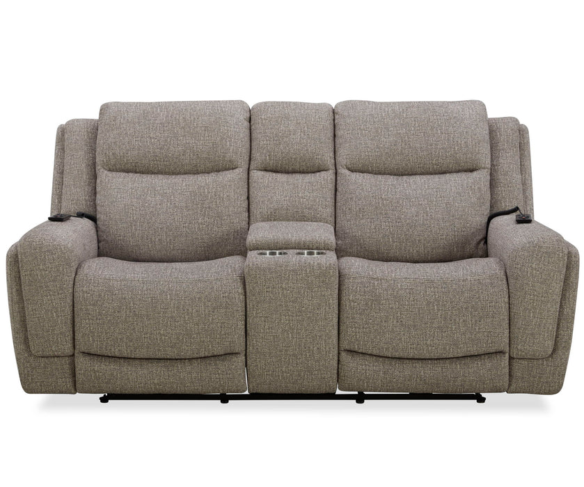 Penfield - Power Zero G Console Loveseat With Heat, Massage & Speaker P3 - Frappe