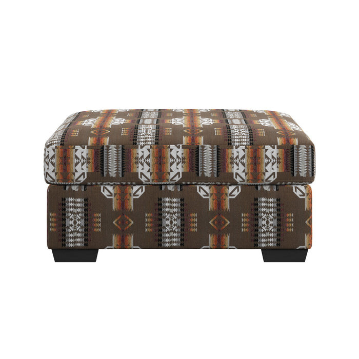 Porter - Storage Ottoman - Dark Brown