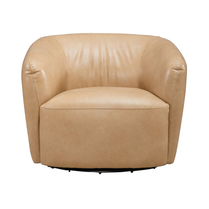 Donovan - Upholstered Swivel Accent Chair - Tan