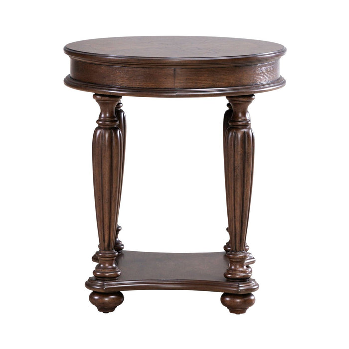 Allington - Oval End Table - Brown
