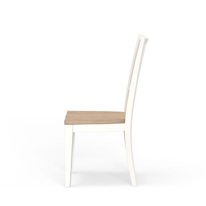 Americana Modern Dining - Spindle Back Dining Chair (Set of 2) - Cotton White