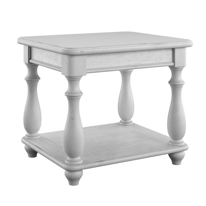 New Haven - Square End Table - Oyster Shell