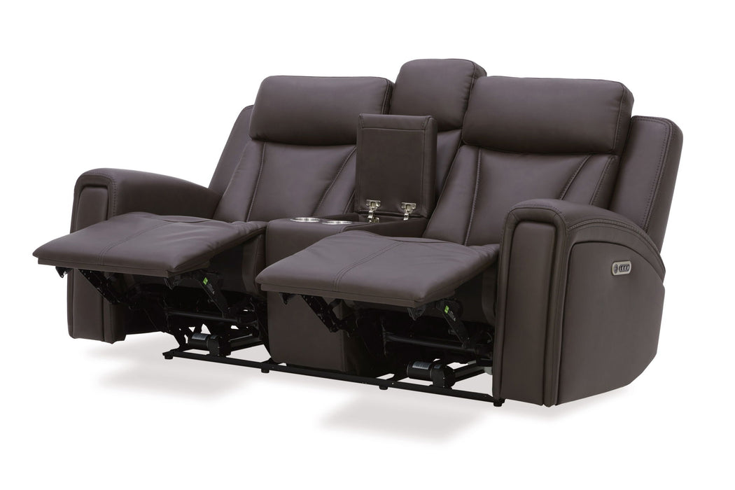 Maveric - Power Zero Gravity Console Loveseat P3 - Bette Coffee