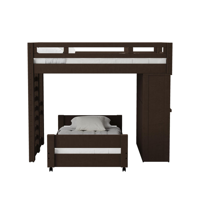 Cali Kids - Complete Basic Loft Desk Bed