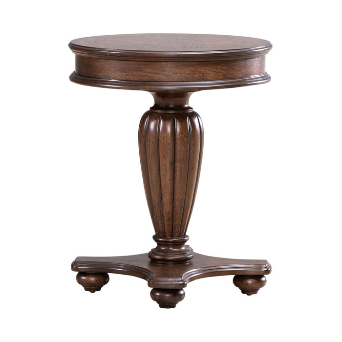 Allington - Round End Table - Brown