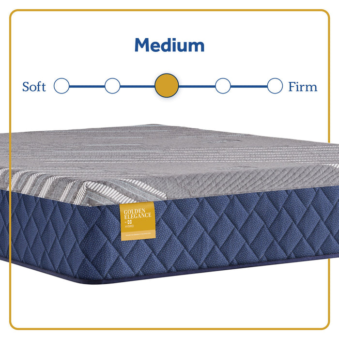 Golden Elegance - Bridgerton Medium Hybrid Mattress