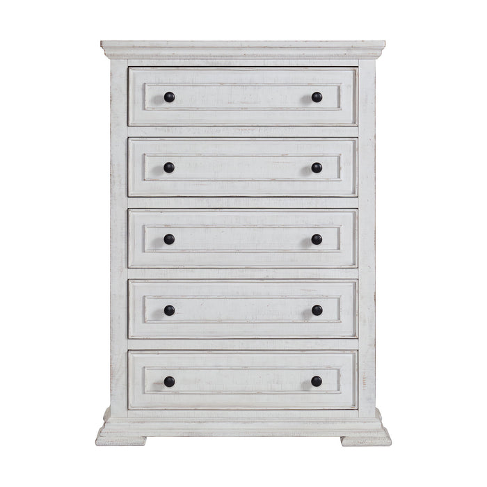 Heather - 5-Drawer Chest - Rustic White