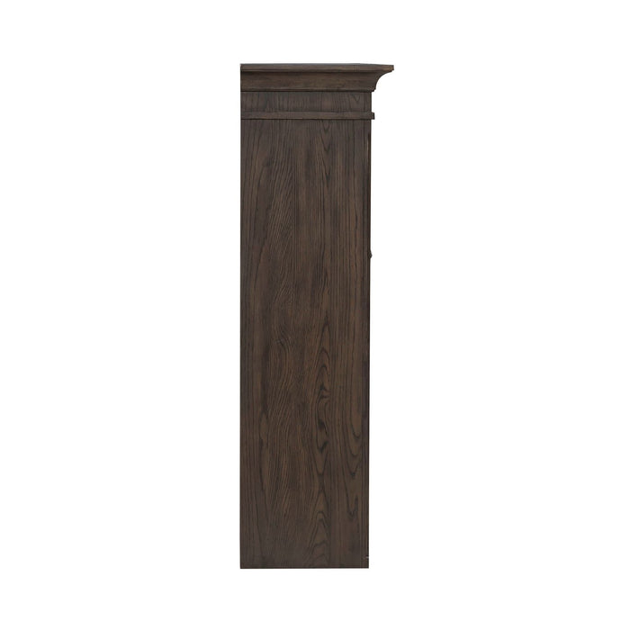 Paradise Valley - Executive Credenza Hutch - Saddle Brown