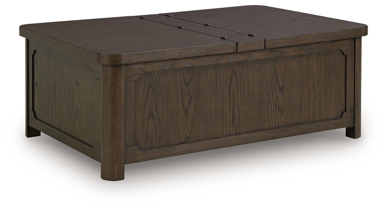 Breckington - Dark Brown - Cocktail Table With Storage