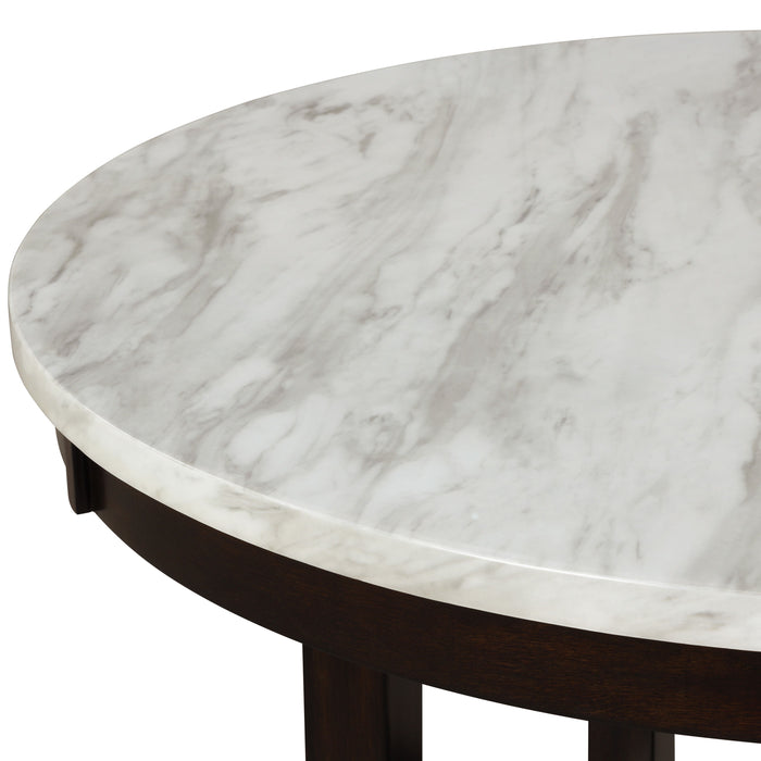 Lennon - Round Counter Height Table - White