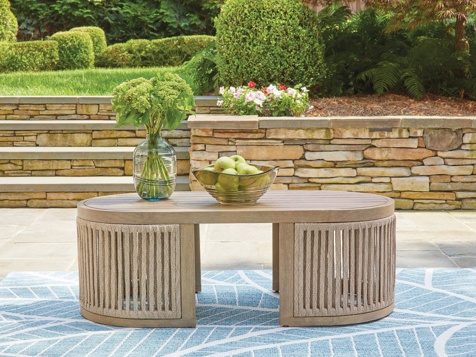 Serena Shores - Beige - Rectangular Cocktail Table