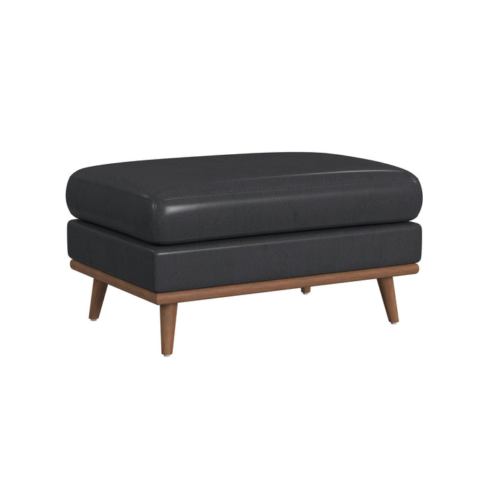 Horizon - Ottoman With Wood Base
