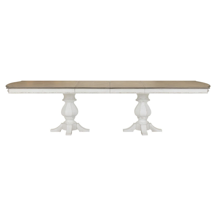 Magnolia Manor - Double Pedestal Table - Antique White