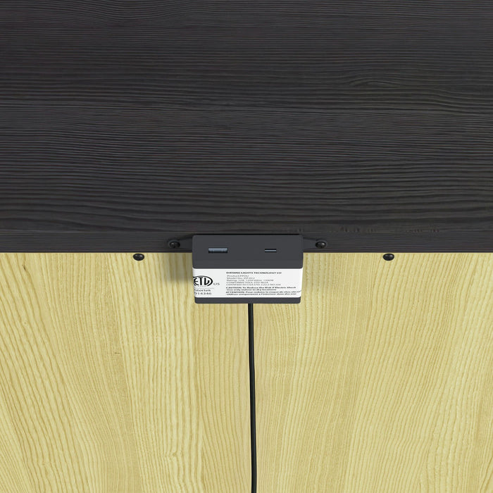 Tobias - 2-Drawer Nightstand With USB - Black