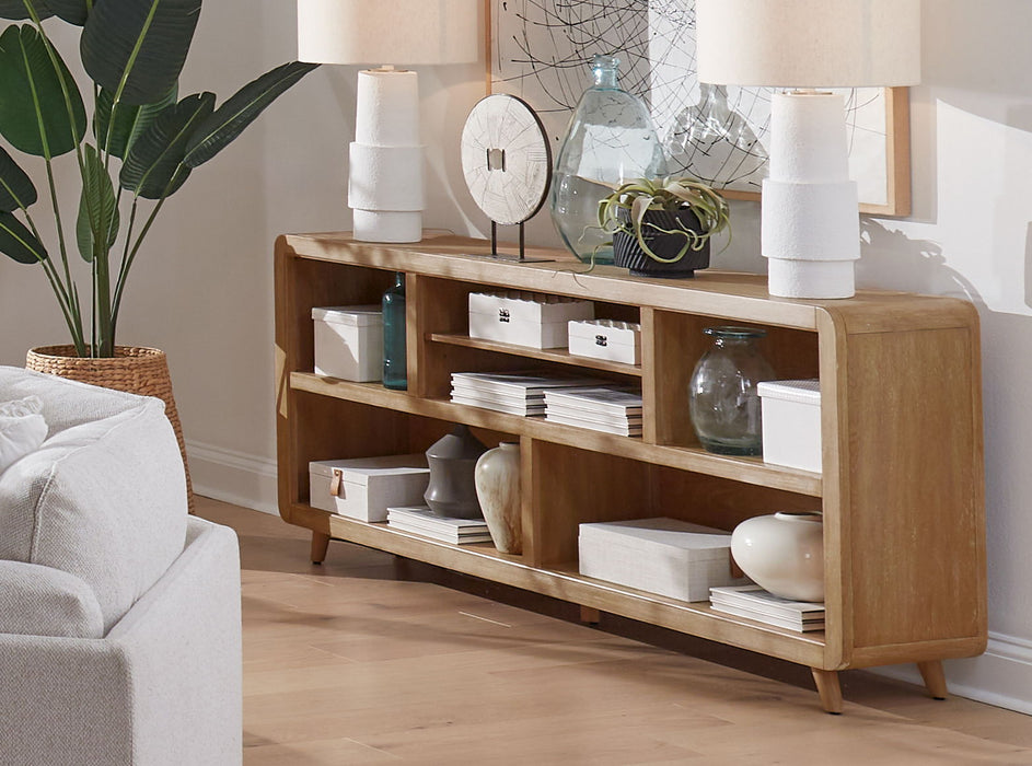 Escape - Open Multi-Purpose Console - Glazed Natural Oak